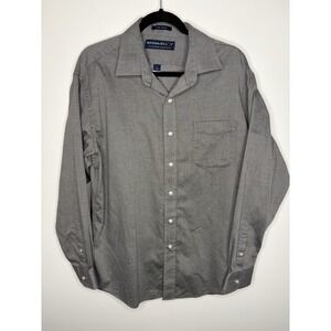 Magna Ready Shirt Mens Large Gray Long Sleeve Adaptive Magnetic Button Front